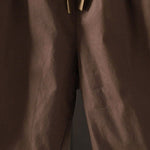 Buddha Stones Plain Cotton Women's Harem Thermal Pants With Pockets