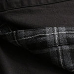 Buddha Stones Spring Plaid Pattern Fake Two-piece Long Sleeve Men's Cotton Jacket With Pocket
