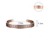 Buddha Stones Copper Open Butterfly Balance Self Care Adjustable Cuff Bracelet Bangle
