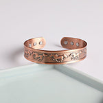 Buddha Stones Year Of The Horse Copper Open Self Care Cuff Bracelet Bangle