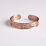Buddha Stones Year Of The Horse Copper Open Self Care Cuff Bracelet Bangle