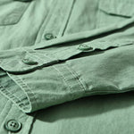 Buddha Stones Crew Neck Solid Color Men's Long Sleeve Cotton Thickened Jacket With Pockets
