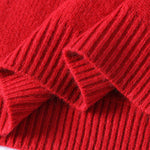 Buddha Stones Winter Stand Collar Gradient Color Design Warm Men's Long Sleeve Knitted Sweater