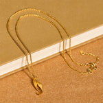 Buddha Stones Double Koi Fish 24k Gold Plated Brass Chain Wealth Necklace Pendant