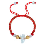 Buddha Stones Chinese Zodiac Jade Silver Beads Year Of The Horse Red String Luck Bracelet