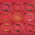 Buddha Stones String Projection Stone Hand-woven Buddha Knots Connection Bracelet