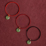 Buddha Stones Natural Hetian Jade Peace Buckle String Abundance Bracelet Anklet