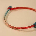 Buddha Stones Colored String Hand-woven Knots Strength Bracelet
