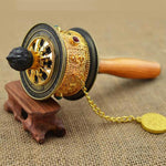 Buddha Stones Tibetan Lucky Prayer Wheel Decoration