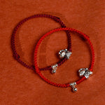 Buddha Stones 999 Sterling Silver Year Of The Horse 925 Sterling Silver Bell String Luck Child Adult Bracelet Anklet