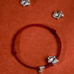 Buddha Stones 999 Sterling Silver Year Of The Horse 925 Sterling Silver Bell String Luck Child Adult Bracelet Anklet