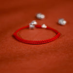 Buddha Stones 999 Sterling Silver Year Of The Horse 925 Sterling Silver Bell String Luck Child Adult Bracelet Anklet
