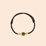 Buddha Stones Formless Buddha Lotus Knot Red String Protection Braided Bracelet