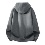 Buddha Stones Fall Winter Zipper Design Fleece Lined Long Sleeve Cotton Men's Hoodie