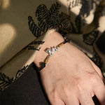 Buddha Stones 925 Sterling Silver Year Of The Horse Prosperity String Bracelet