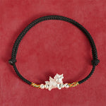 Buddha Stones 925 Sterling Silver Year Of The Horse Prosperity String Bracelet