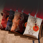 Buddha Stones Mountain Ghosts Spend Money Jacquard Embroidery Sachet Blessing Hanging Decoration
