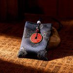 Buddha Stones Mountain Ghosts Spend Money Jacquard Embroidery Sachet Blessing Hanging Decoration