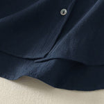 Buddha Stones Fall Crew Collar Long Sleeve Women's Polyester Shirt With Pockets