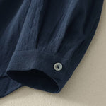 Buddha Stones Fall Crew Collar Long Sleeve Women's Polyester Shirt With Pockets