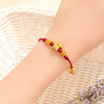 Buddha Stones Year Of The Horse Success Strength Braided String Adjustable Bracelet