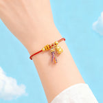 Buddha Stones Year Of The Horse Success Strength Braided String Adjustable Bracelet