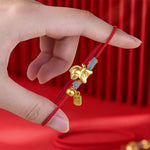 Buddha Stones Year Of The Horse Fu Character Handwoven String Luck Connection Bracelet