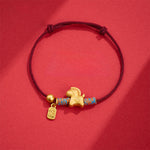 Buddha Stones Year Of The Horse Fu Character Handwoven String Luck Connection Bracelet