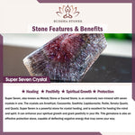 Buddha Stones Natural Strawberry Quartz Moonstone Healing Positive Beads Bracelet
