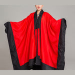 Buddha Stones Wudang Solid Color Long Wide Sleeve Unisex Taoist Robe Kimono For Qigong Tai Chi Ceremony