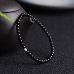 Buddha Stones Black Obsidian Turquoise Strength Fulfilment Bracelet