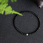 Buddha Stones Black Obsidian Turquoise Strength Fulfilment Bracelet