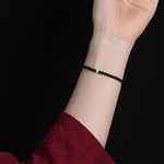 Buddha Stones Black Obsidian Turquoise Strength Fulfilment Bracelet