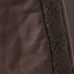 Buddha Stones Flower Pattern Cotton Polyester Embroidery Thick Women's Pants With Pockets