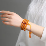 FREE Today: Meditation Tibetan Amber Round Bead Mala