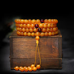 FREE Today: Meditation Tibetan Amber Round Bead Mala
