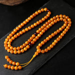 FREE Today: Meditation Tibetan Amber Round Bead Mala