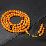 FREE Today: Meditation Tibetan Amber Round Bead Mala