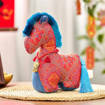 Buddha Stones Year Of The Horse Red String Embroidery Ingot Tassel Decoration