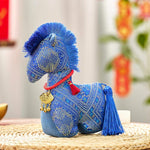 Buddha Stones Year Of The Horse Red String Embroidery Ingot Tassel Decoration