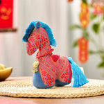 Buddha Stones Year Of The Horse Red String Embroidery Ingot Tassel Decoration
