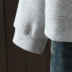 Buddha Stones Simple Plain V-Neck Buttons Down Design Women's Cotton Long Sleeve Jacket