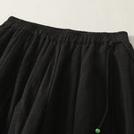 Buddha Stones Plain Cotton Polyester Thick Women's Pants With Pockets