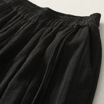 Buddha Stones Plain Cotton Polyester Thick Women's Pants With Pockets