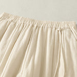 Buddha Stones Plain Cotton Polyester Thick Women's Pants With Pockets