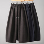 Buddha Stones Plain Cotton Lace-Up Design Thick Women's Pants With Pockets
