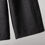 Buddha Stones Plain Cotton Lace-Up Design Thick Women's Pants With Pockets