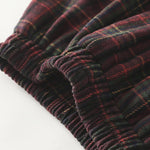 Buddha Stones Spring Fall Women's Plaid Pattern Cotton Skirt With Pockets
