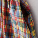 Buddha Stones Fall Winter Women's Plaid Pattern Cotton Skirt With Pockets