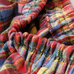 Buddha Stones Fall Winter Women's Plaid Pattern Cotton Skirt With Pockets